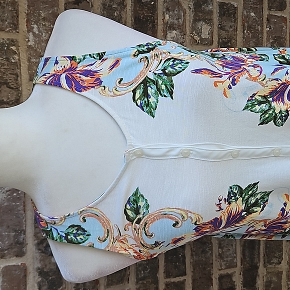 Akemi + Kin Floral Print Boho Tank Top Size XS - Picture 3 of 5